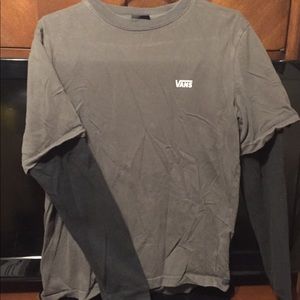 Vans grey/black long sleeve mens sm